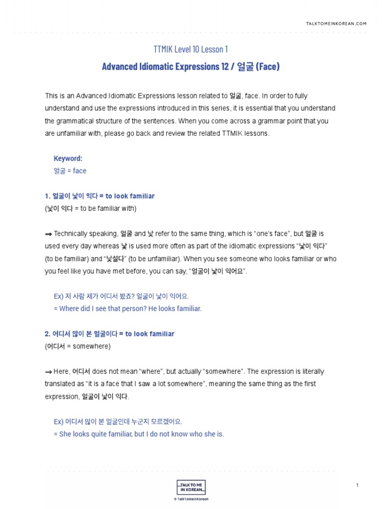 TTMIK Level 10 Lesson 1 | PDF | Linguistics | Cognitive Science