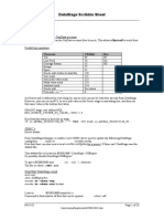 Datastage Scribble Sheet: Various