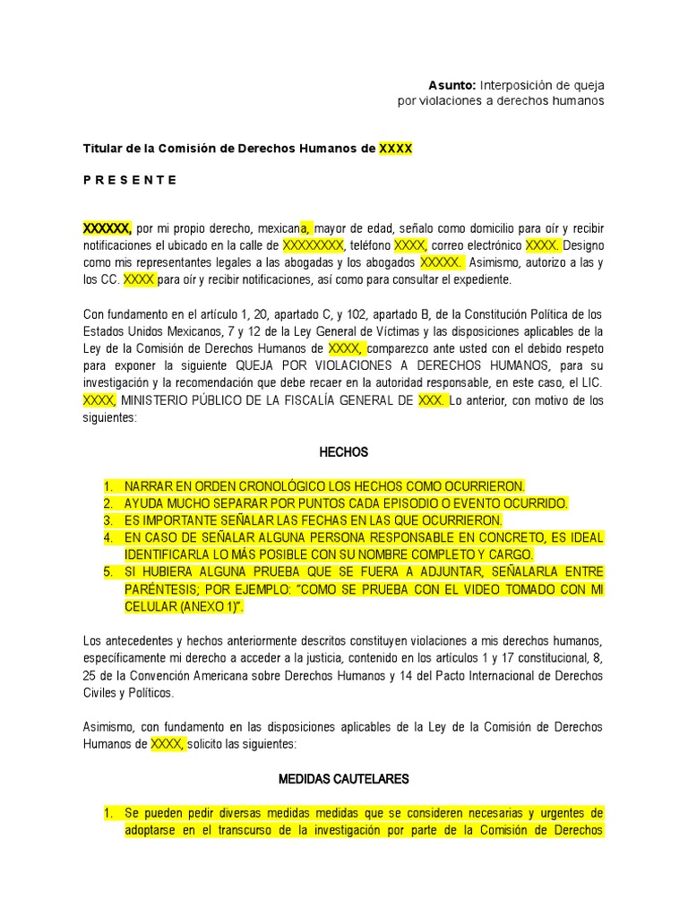 formato-de-queja-ante-comisi-n-estatal-de-derechos-humanos-pdf