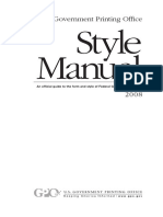 U. S. Government Printing Office Style Manual - An Official Guide To The Form and Style of Federal Government Printing, 2008 (Hardcover) (PDFDrive)