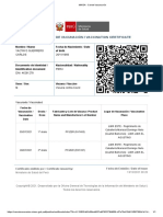 MINSA - Carnet Vacunación - CARLOS YACTAYO