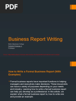 How To Write A Report For Work (With Examples) | PDF | Data Analysis ...