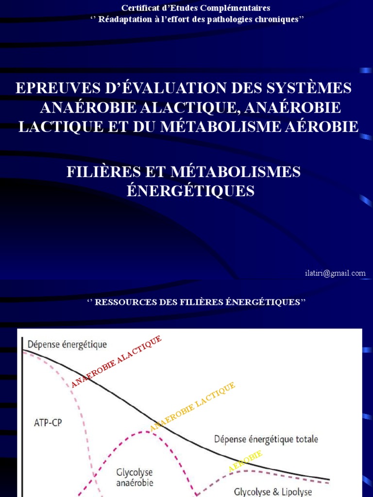 Evaluation AérobieAnaérobie Tests Labo Et Terrain Déc 2020 PDF — free download