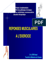 Réponses Musculaires à l'Exercice (05 12 2020)