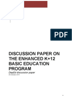 Proposed K-12 Basic Education System in The Philippines