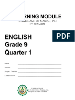 English 9 LM - Q1