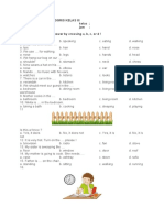 Soal Pas Bahasa Inggris Kelas Iii