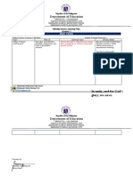 Sample Weekly Home Learning Plan