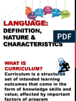 Language:: Definition, Nature & Characteristics