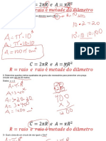 Atividade comprimento e area de círculo