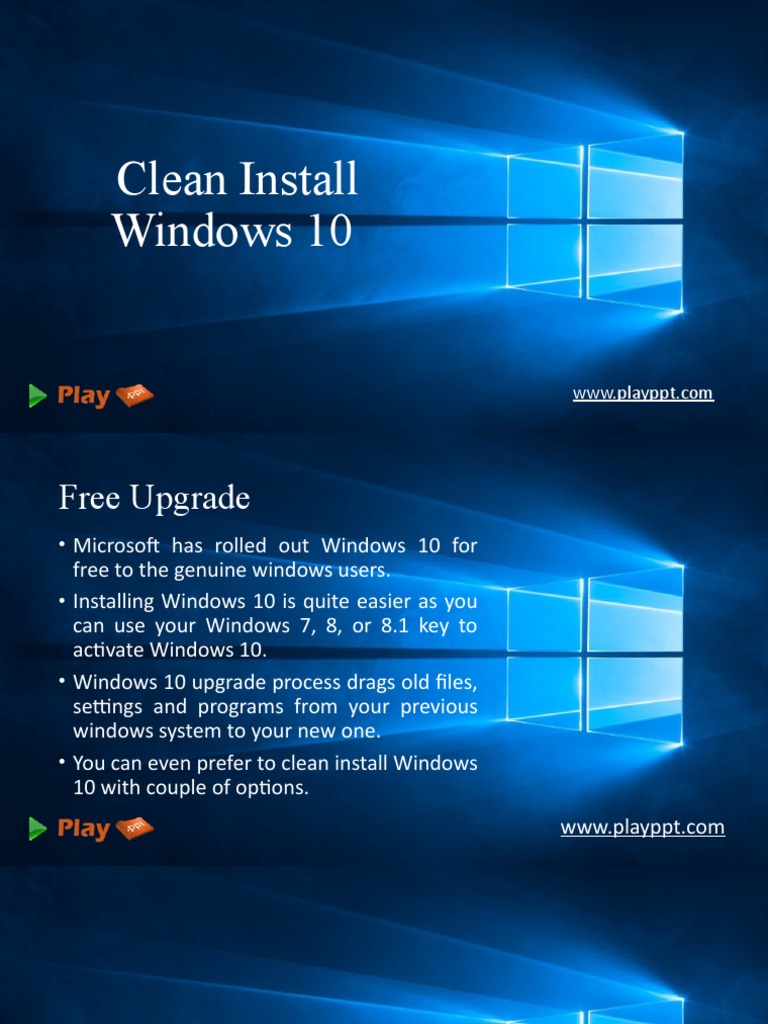 Clean Install Guide for Windows 10 | PDF | Windows 10 | Microsoft Windows