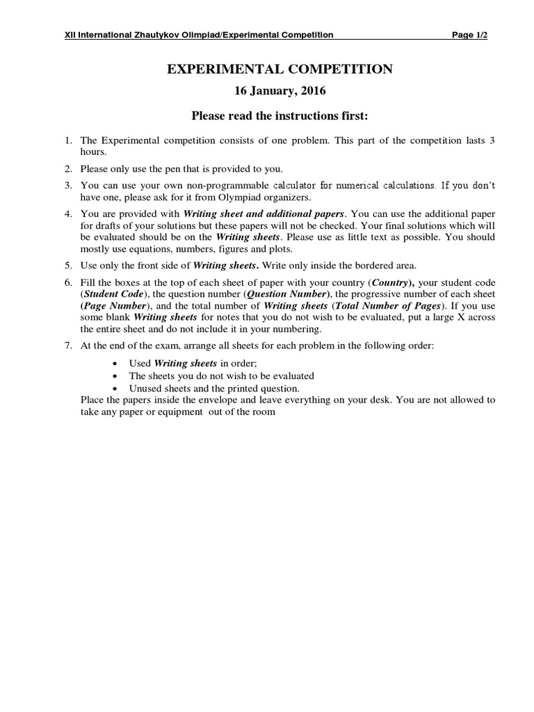 IZHO 2016 Problem 2 Solution Guide | PDF | Electrical Resistance And ...