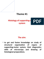 Theme #1: Histology of Supporting-Motor System