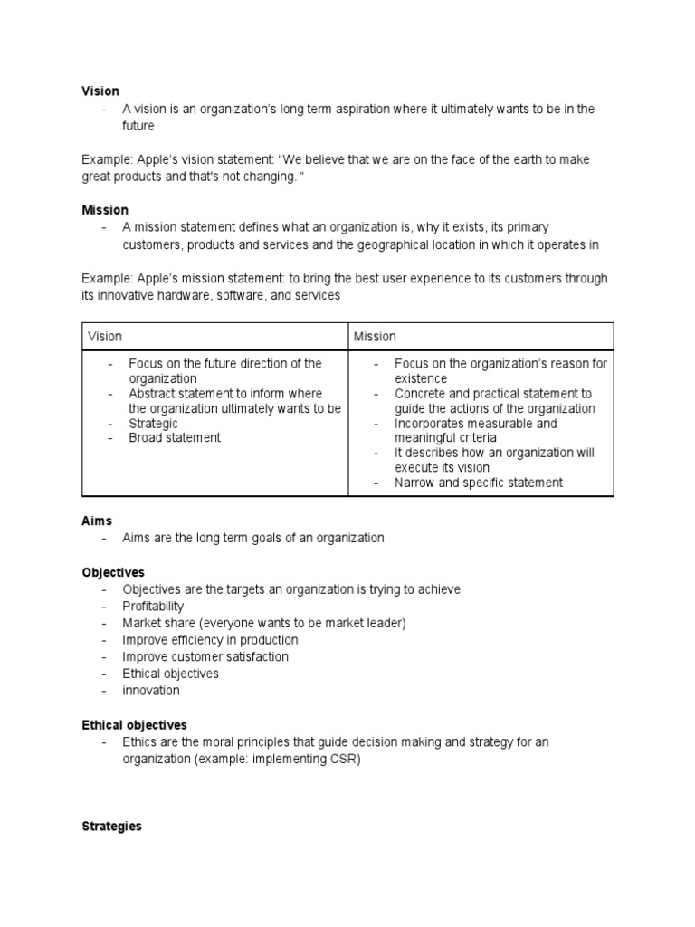1.3 Organizational Objectives | PDF | Corporate Social Responsibility ...