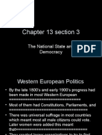 Chapter 13 Section 3: The National State and Democracy