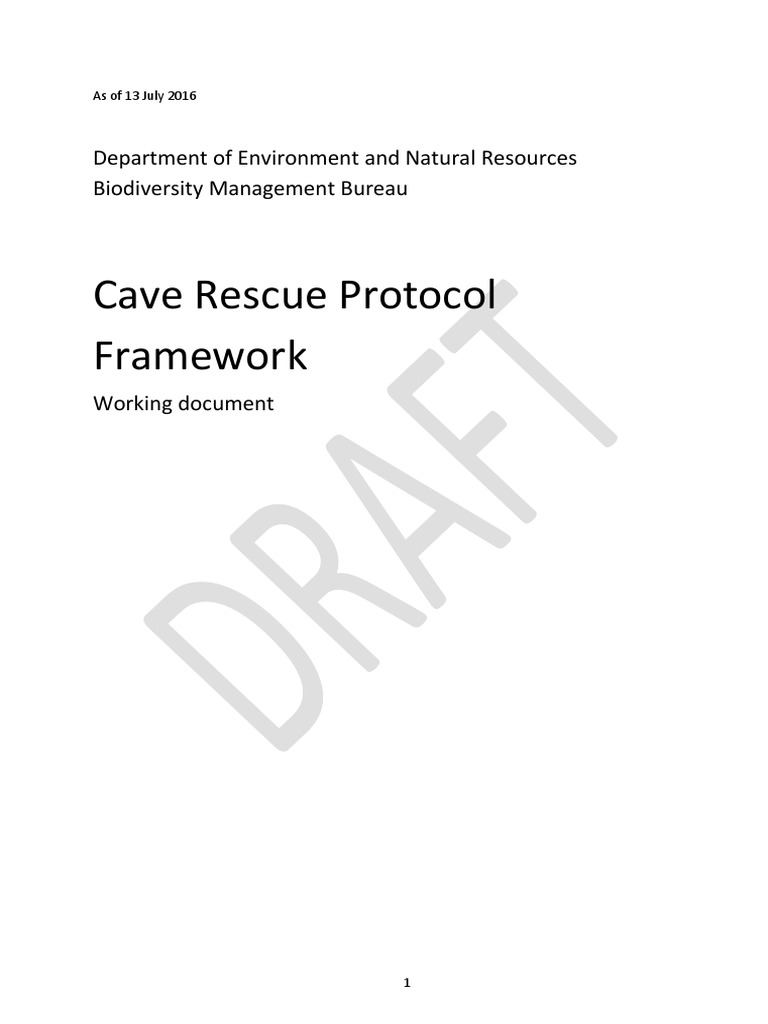 Cave Rescue Protocol Framework Guide | PDF | Risk | Risk Assessment
