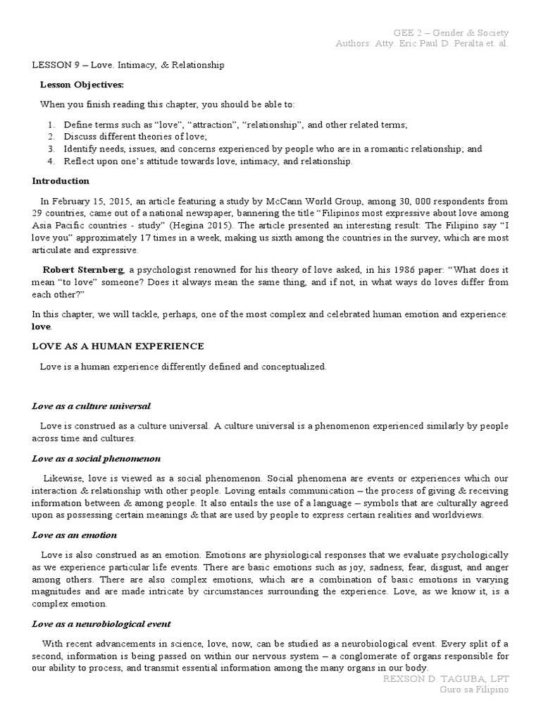 GEE 2 - Gender & Society Authors: Atty. Eric Paul D. Peralta Et. Al ...