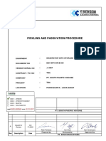 ENV-SPV-DR-B-021 Pickling & Passivation Procedure Rev - A