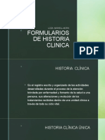 Formularios de Historia Clinica