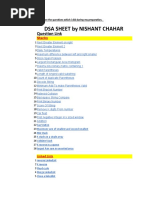 Dsa Sheet by Nishant Chahar: Question Link