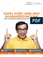 Fulfill Every Wish With Guaranteedincome: Enjoy Guaranteed Money Back Payouts With Life Cover