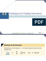 Techniques For Finding Derivatives: 2015 Pearson Education, Inc. All Right Reserved