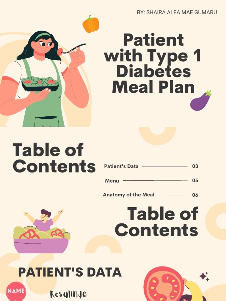 Snapshot of Meal Planning For Type 1 Diabetes With Insulin Pumps