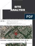 Site Analysis: 3 Semester 2 Year B A T C H: 2 0 2 0 - 2 0 2 5 D A T E: 2 4 - 0 9 - 2 0 2 1