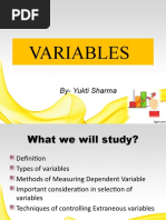 Variables: By-Yukti Sharma