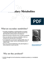 Secondary Metabolites