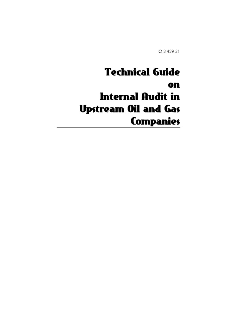 Auditing Guideline For Oil Rigs | PDF | Oil Well | Oil Reserves