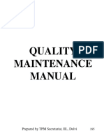 Chapter 7. Quality Maintenance Manual 1