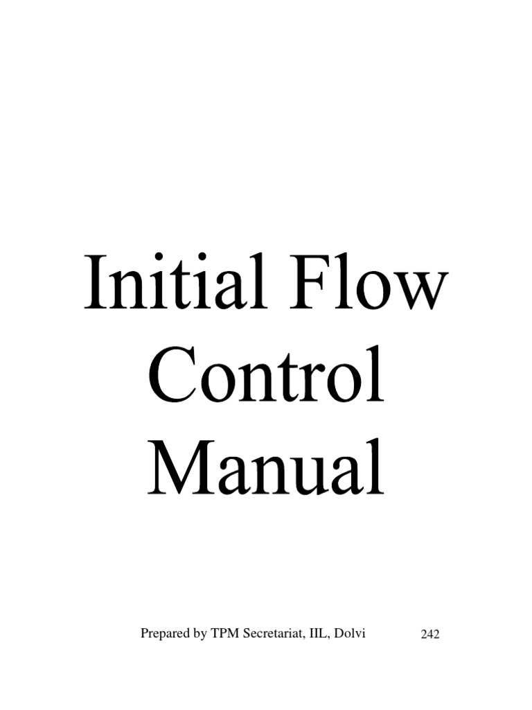 Initial Flow Control in TPM Management | PDF | Reliability Engineering ...