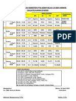 Jadwalpenilaian Tengah Semester (PTS) Genap Kelas X, Xi SMK Harmoni TAHUN PELAJARAN 2019/2020