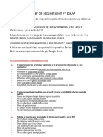 Dossier de Recuperación 4º ESO A 2019