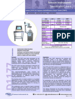Specification Sheet: Tamson Freezing Point Tester (TFPT) & Tamson Solidification Point Tester (TSPT)