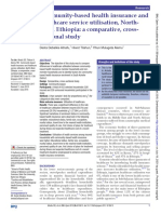 Community-Based Health Insurance and Healthcare Service Utilisation, North-West, Ethiopia: A Comparative, Cross - Sectional Study