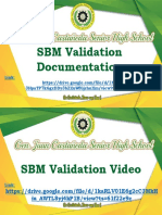 SBM Validation Documentation: Link: 3Hpatp7Kggxddy3B2Xuwfgjrhnxm/View?Ts 61F22Ded