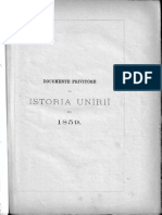 Documente Privitoare La Istoria Unirii