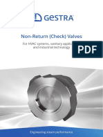 Non-Return (Check) Valves: For HVAC Systems, Sanitary Applications and Industrial Technology