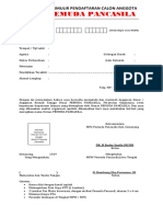 Formulir Pendaftaran PEMUDA PANCASILA