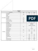 Units Normal Design Parameter Data Calculation