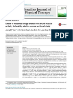 Effect of Modified Bridge Exercise On Trunk Muscle