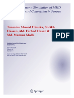 Lattice Boltzmann Simulation of MHD Rayl