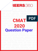 CMAT 2020 Question Paper