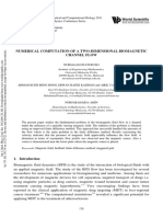 Numerical Computation of A Two-Dimensional Biomagnetic Channel Flow