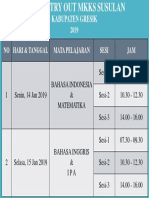 Jadwal Tryout Mkks 2019 SUSULAN