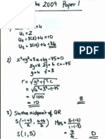 Higher Maths 2009