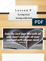 Lesson 9: Loving God Living With God
