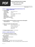 SDS - Carbon Dioxide, Dry Ice